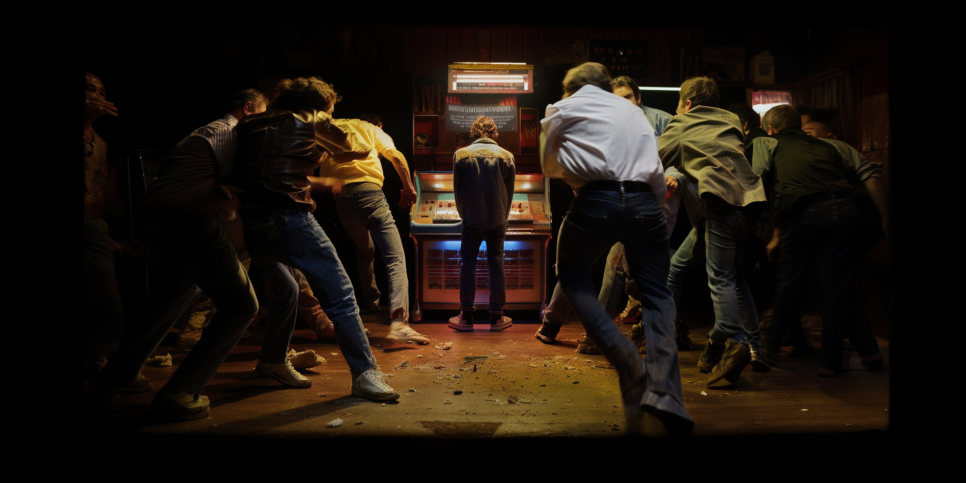 A night of dancing in the bar.